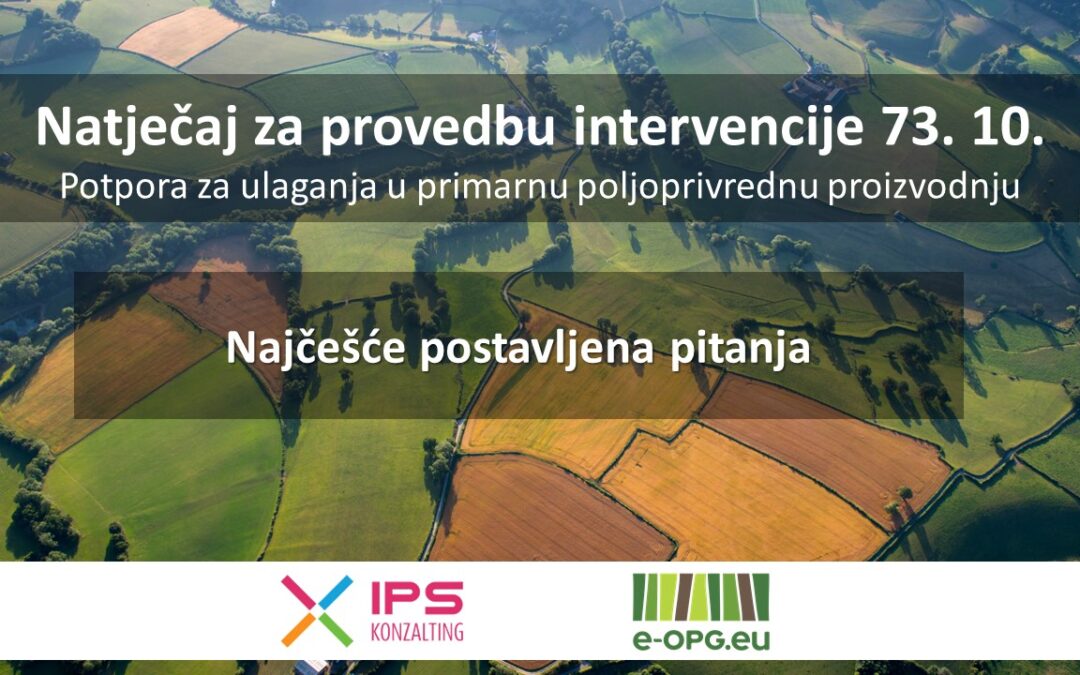 Novi webinar za poljoprivrednike: Sve ključne informacije o intervenciji 73. 10.